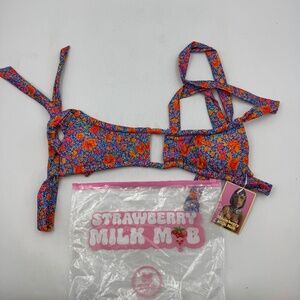 NEW Strawberry Milk Mob Medium Bikini Top
